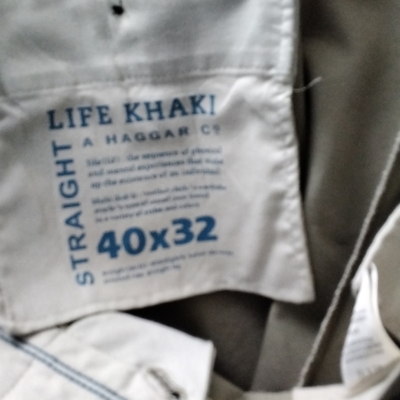 Haggar Flat Front Khaki size 40x32 - Picture 5 of 5